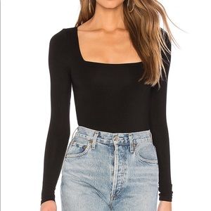 Super down black bodysuit brand new!